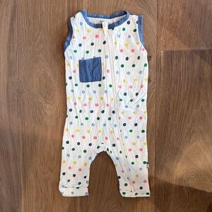 Kyte BABY Multicolor Polka Dot Romper